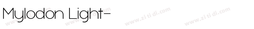 Mylodon Light字体转换
